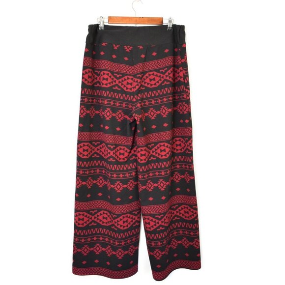 Ashley Blue Aztec Print Wide Leg Pants 2XL XXL - Picture 2 of 8